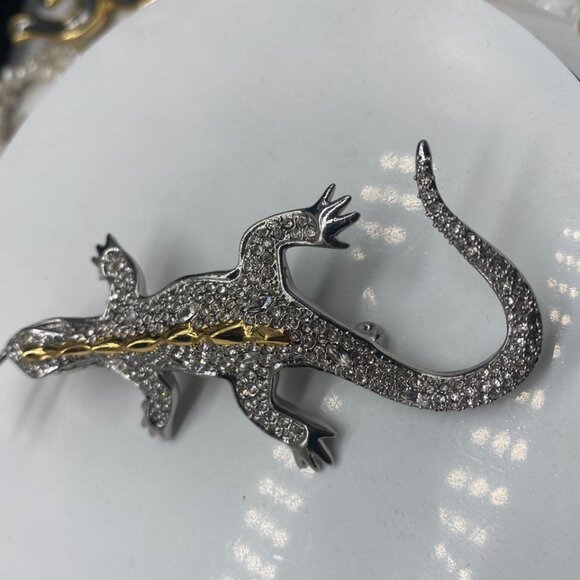 Alexis Bittar Gecko Pav�� Collection Brooch - Picture 4 of 5